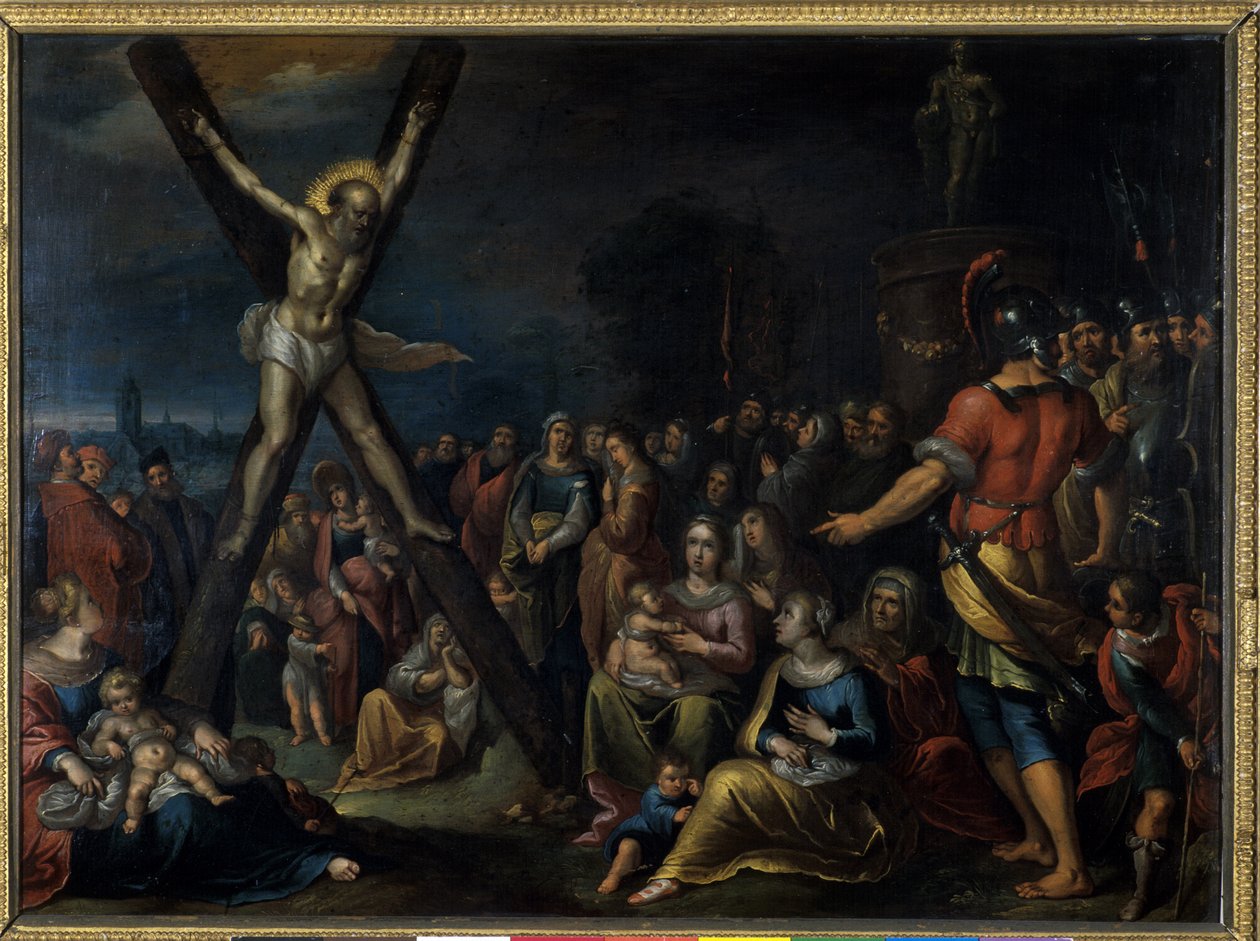 Svatý Ondřej na kříži (olej na mědi) od Frans II the Younger Francken