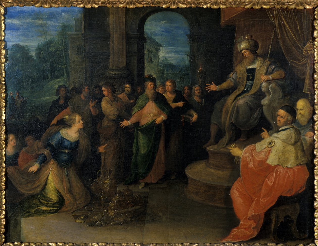 Královna ze Sáby před Šalomounem, před rokem 1640 od Frans II the Younger Francken