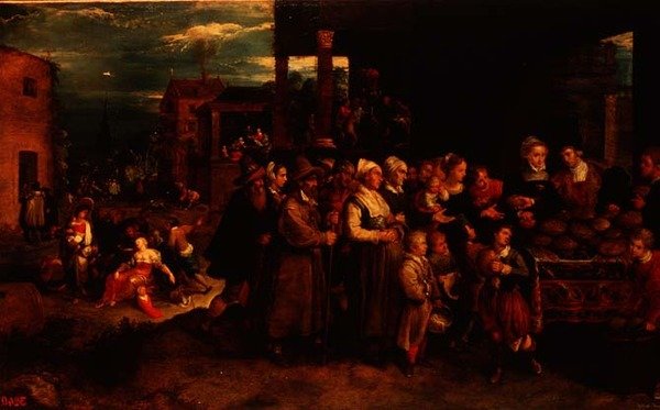 Sedm skutků milosrdenství, kolem roku 1617 od Frans II the Younger Francken