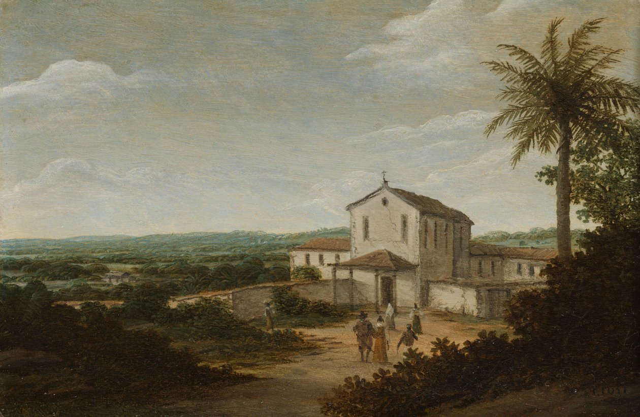 Budova kostela v Brazílii Dům holandského kolonisty v Brazílii od Frans Post