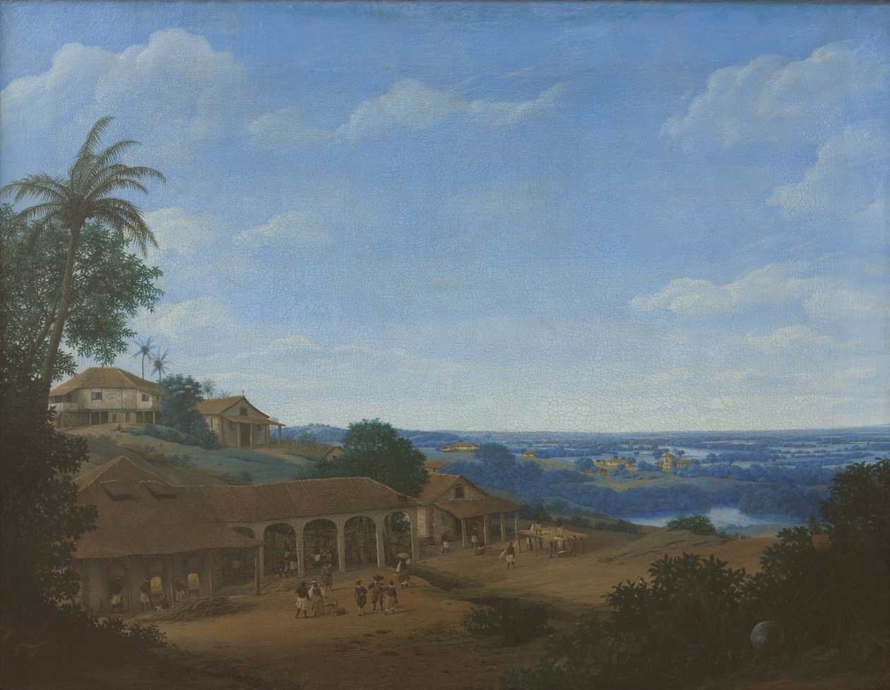 Krajina v Brazílii s cukrovou plantáží, 1660. od Frans Jansz. Post