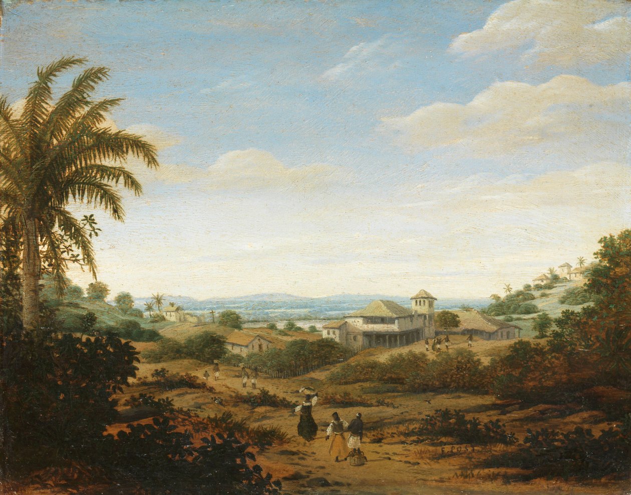 Krajina na řece Senhor de Engenho, Brazílie Krajina na řece Senhor de Engenho, Brazílie od Frans Post