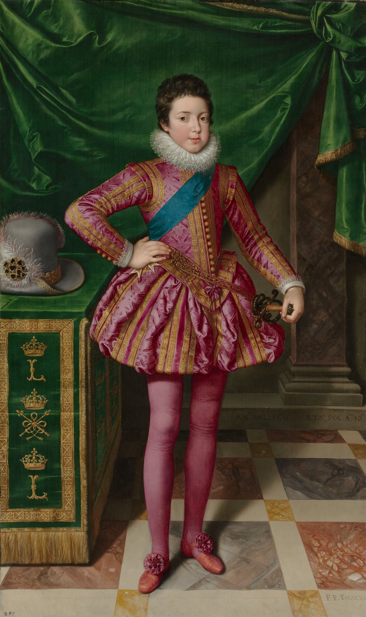 Portrét francouzského krále Ludvíka XIII., 1611. od Frans Pourbus