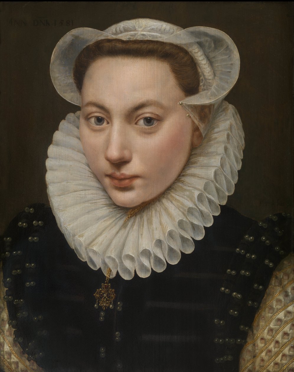 Portrét mladé ženy od Frans Pourbus the Elder