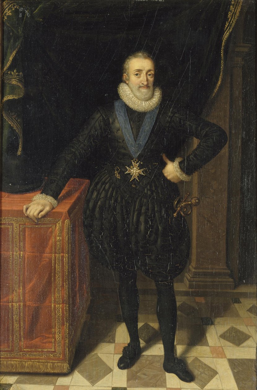 Francouzský král Jindřich IV od Frans Pourbus the Younger