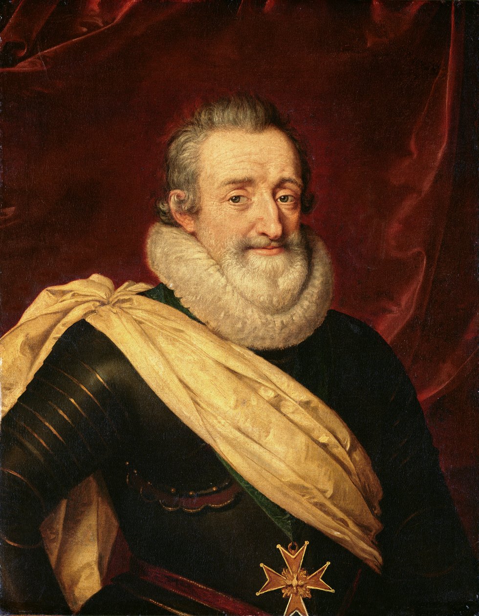 Portrét francouzského krále Jindřicha IV. (1553-1610). od Frans Pourbus the Younger