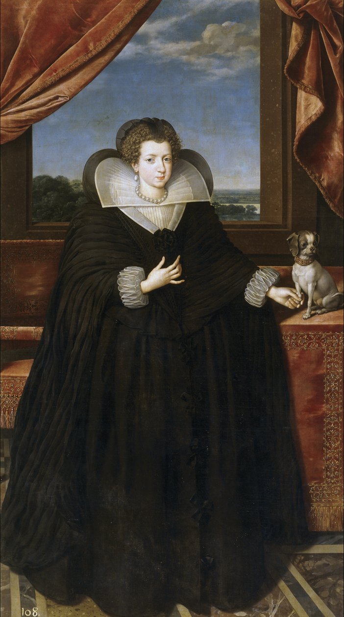 Portrét francouzské královny Alžběty 1602-1644, manželky španělské královny od Frans Pourbus the Younger