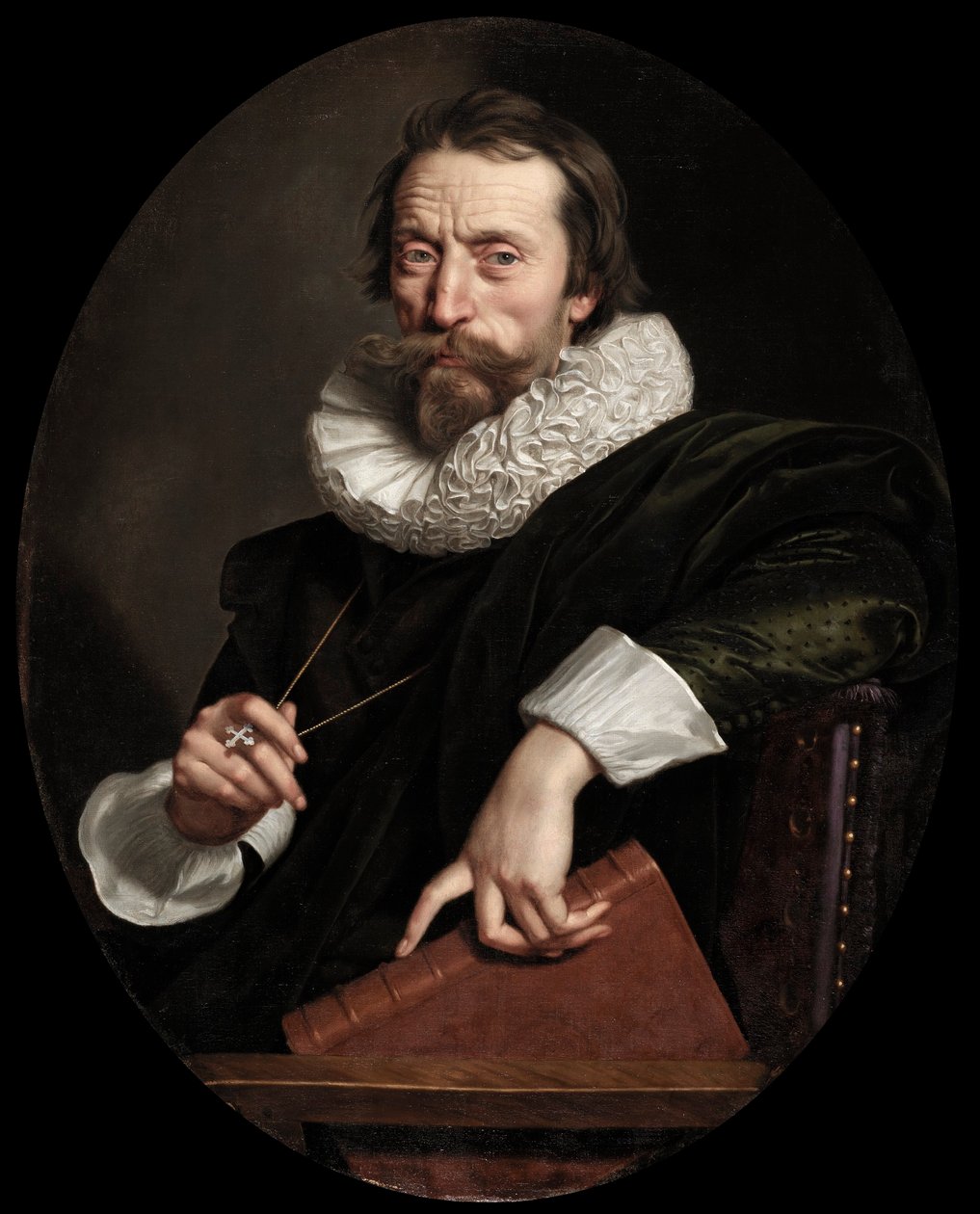 Portrét italského básníka Giambattisty Marina od Frans Pourbus the Younger