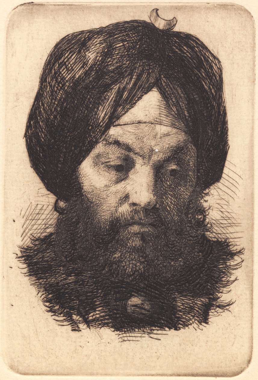 Muž s turbanem od Frans Schwartz