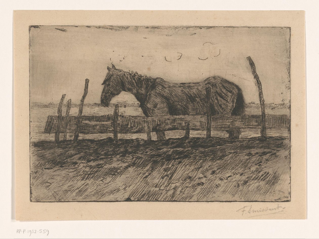 Kůň od Frans Smissaert (signed by artist)