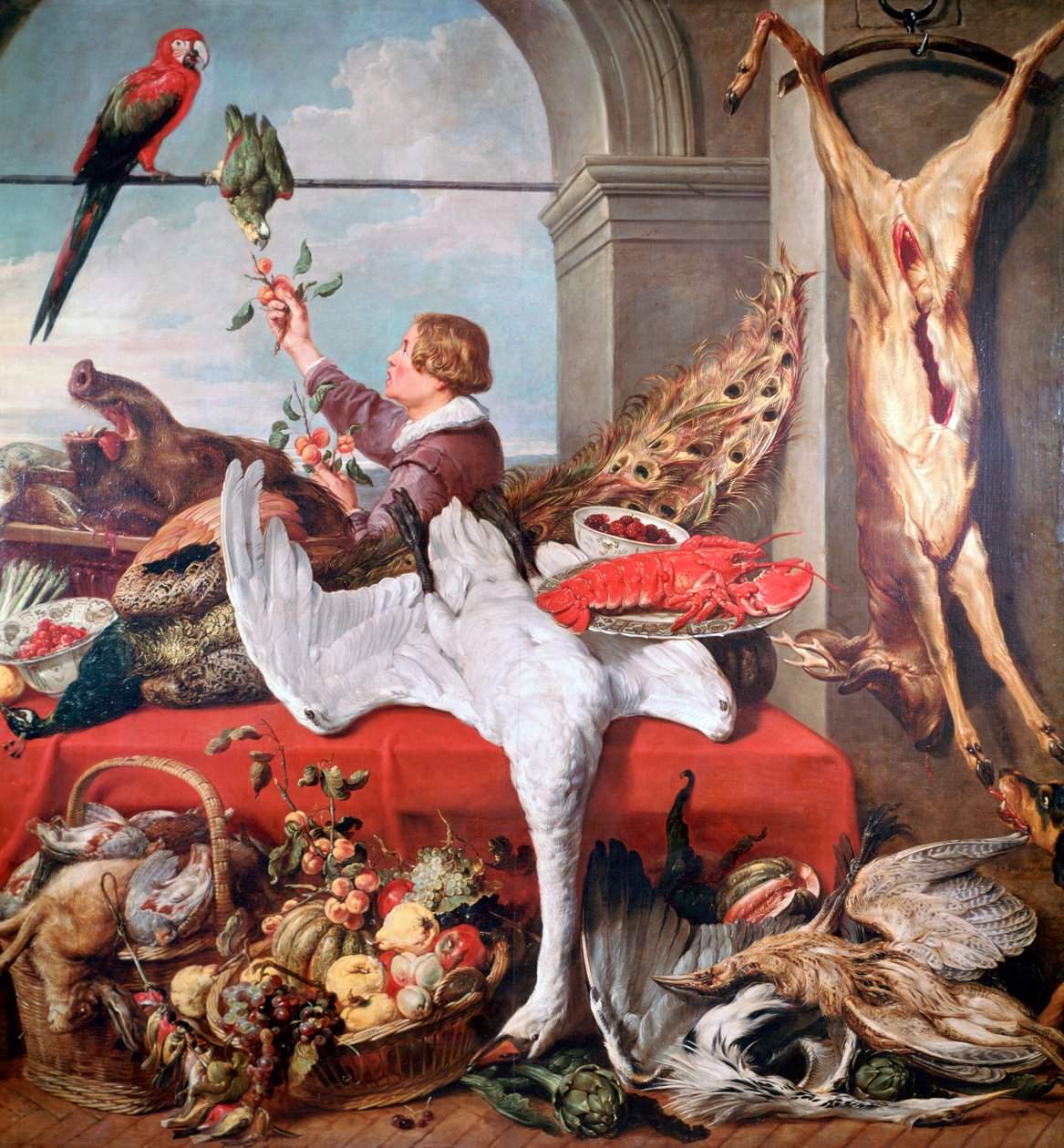 Interiér kanceláře, c1635 od Frans Snyders or Snijders
