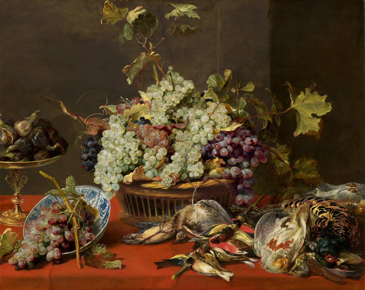 Zátiší s hrozny a zvěřinou od Frans Snyders