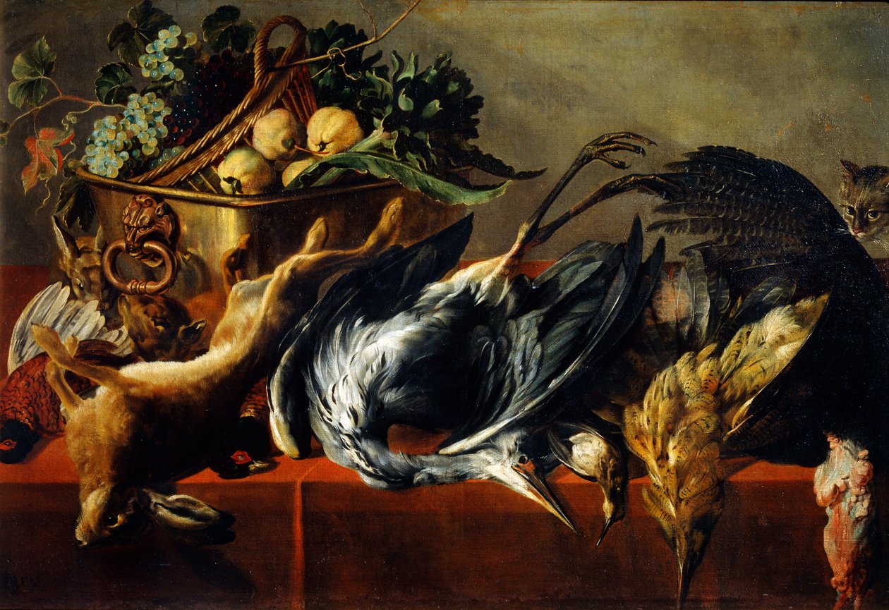 Zátiší s ebenovou truhlou, 17. století od Frans Snyders or Snijders