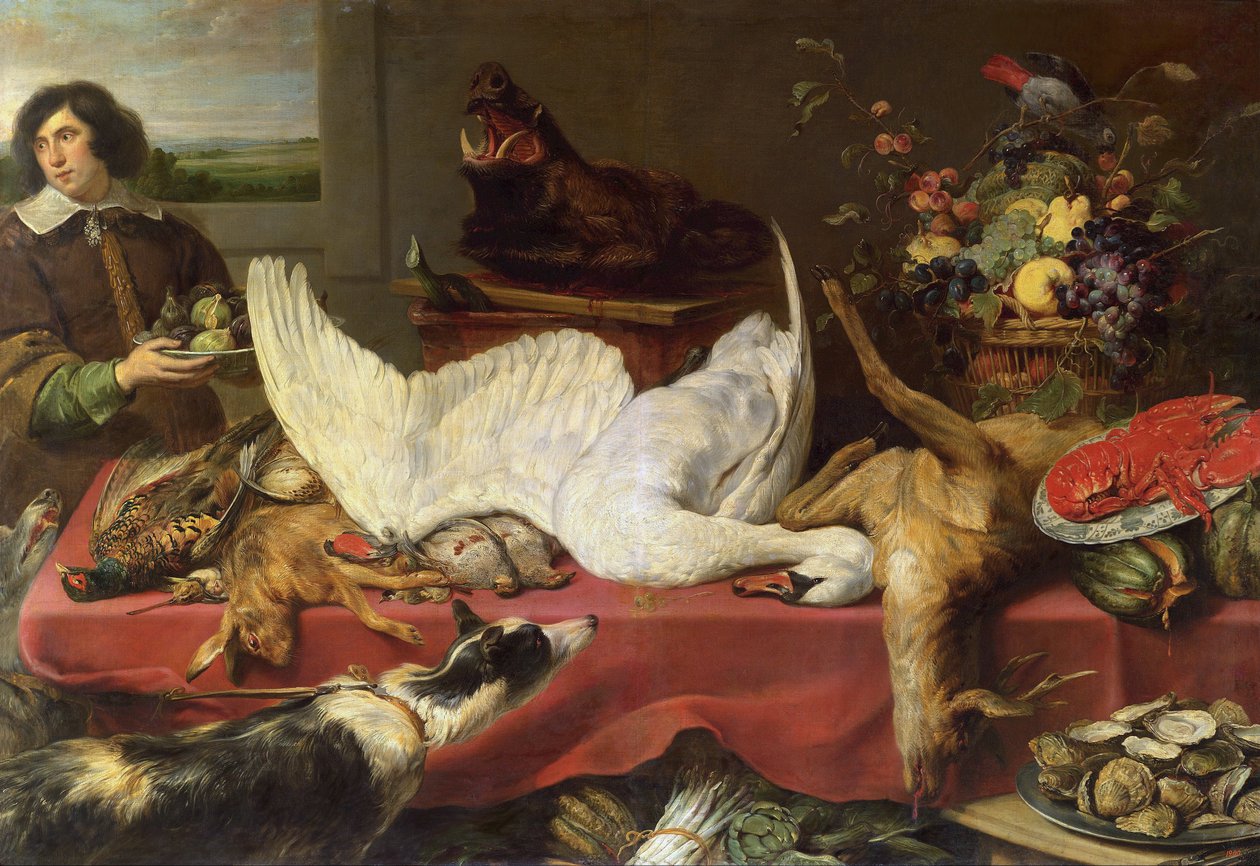 Zátiší s labutí od Frans Snyders