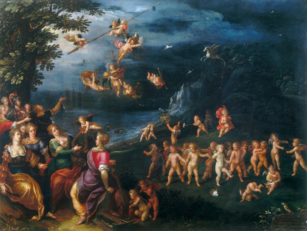 Alegorie génia od Frans the Elder Francken