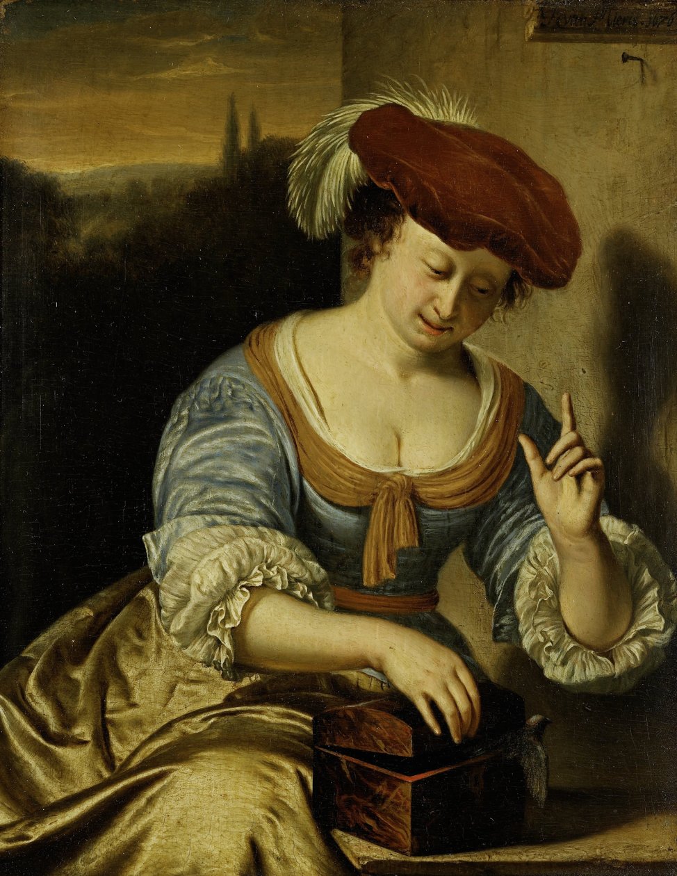Escaped Bird: Alegorie cudnosti od Frans van Mieris (I)