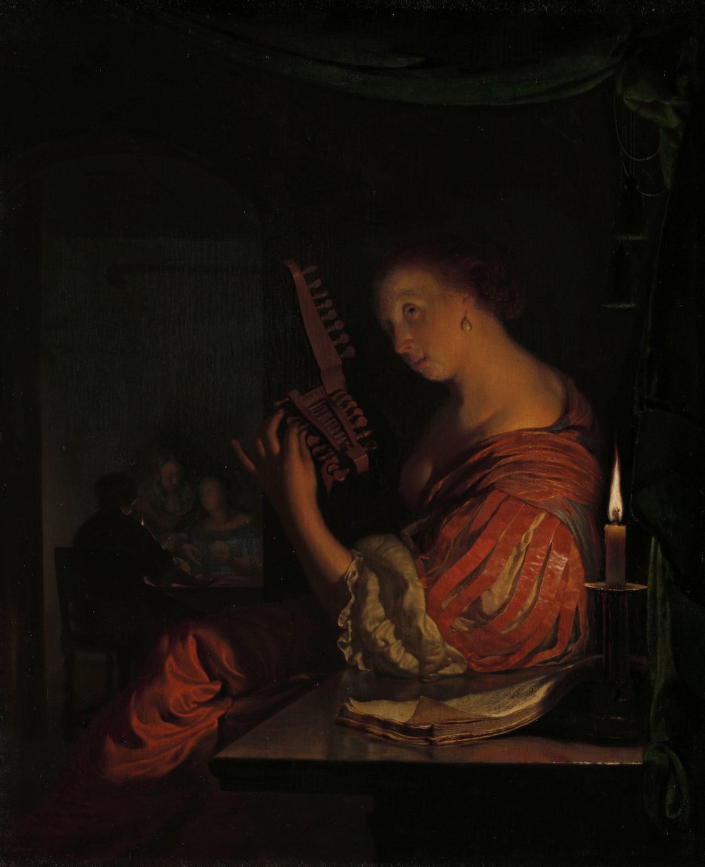 Žena volí teorbu od Frans van Mieris (I)