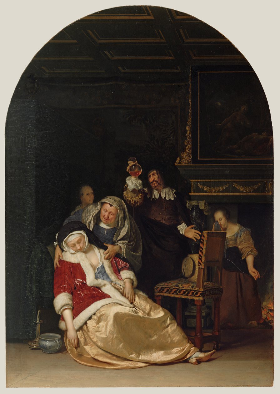 Návštěva lékaře od Frans van Mieris the Elder