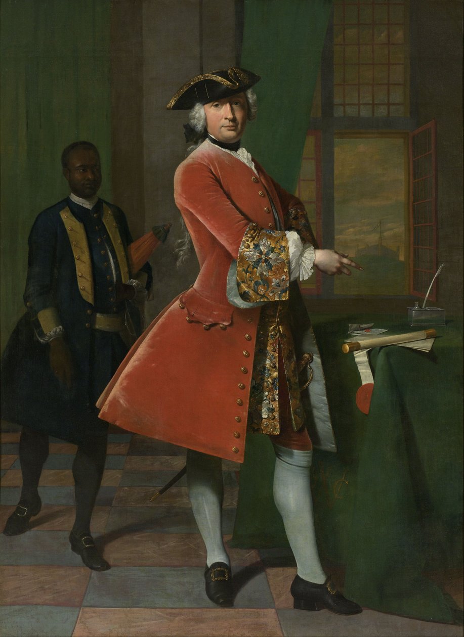 Portrét Jana Prangera, 1742 od Frans van der Mijn