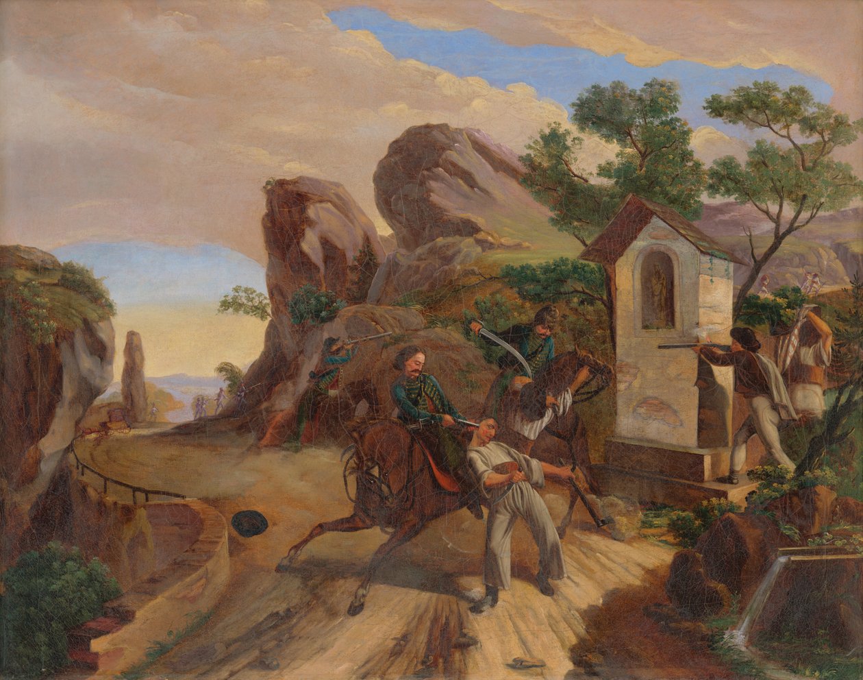 Přepadení banditů od Frantisek Belopotocky