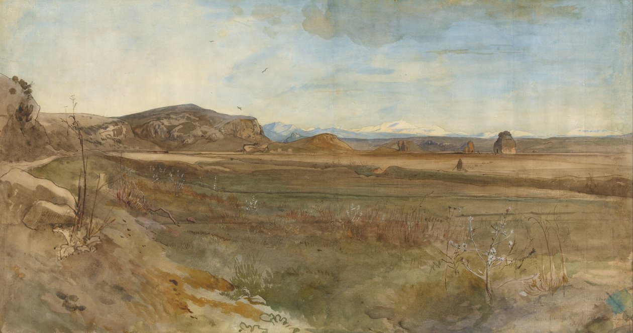 Krajinská kampaň na Via Flaminia od Franz Albert Venus
