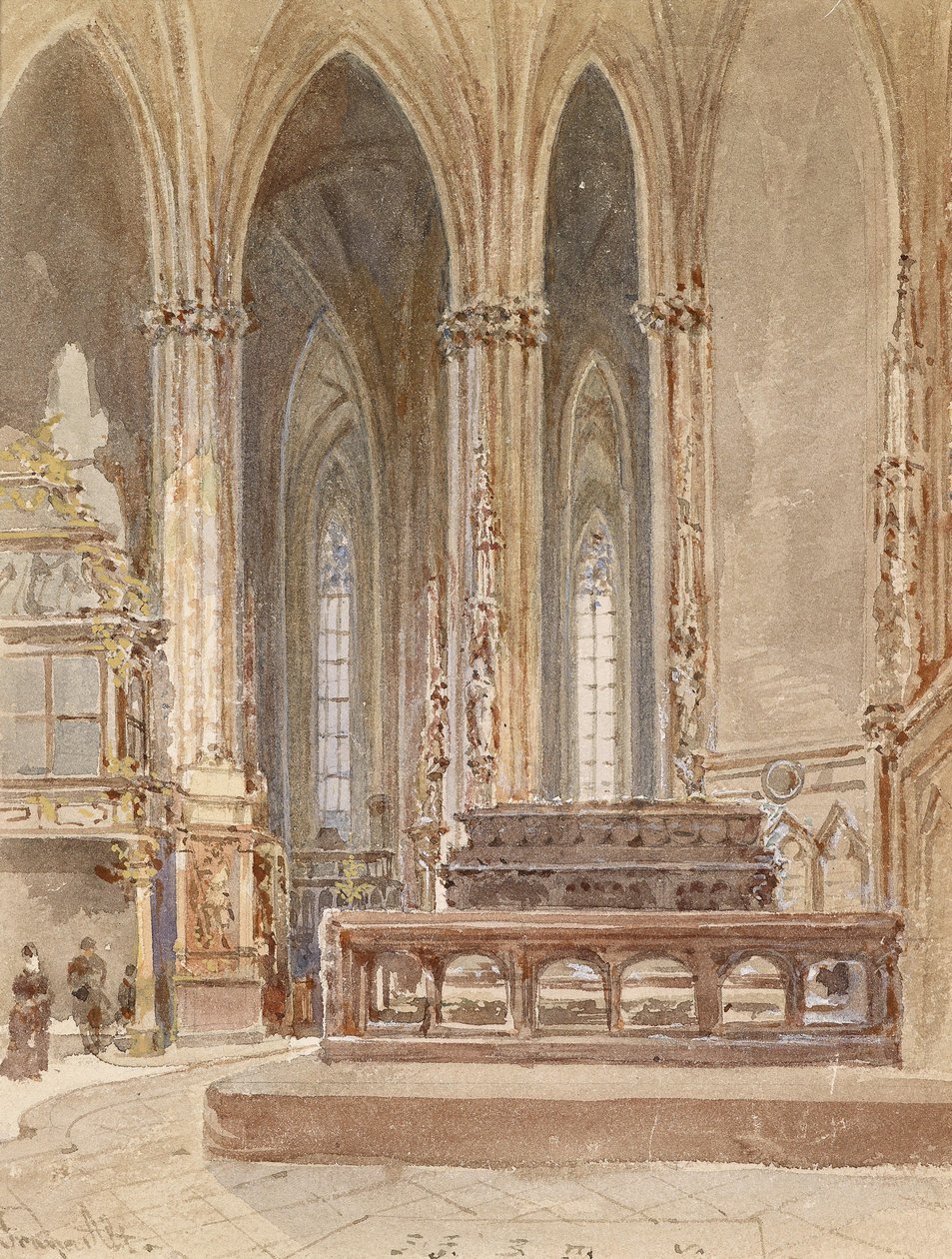 Pomník Friedricha III. Ve Stefanskirche od Franz Alt