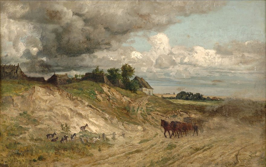 Stoupající bouřka od Franz Bunke