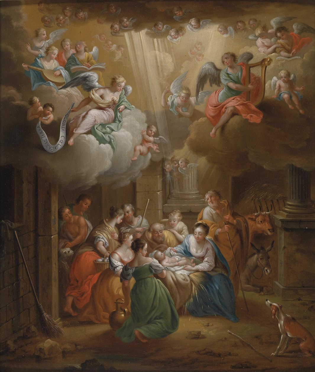 Klanění pastýřů od Franz Christoph Janneck