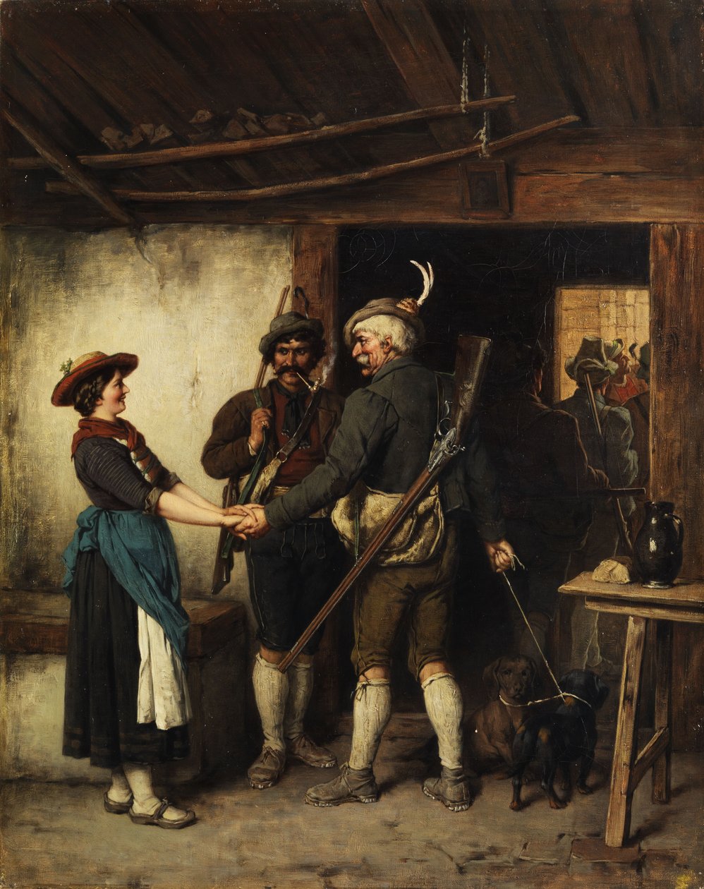 Loučení s lovci od Franz Defregger