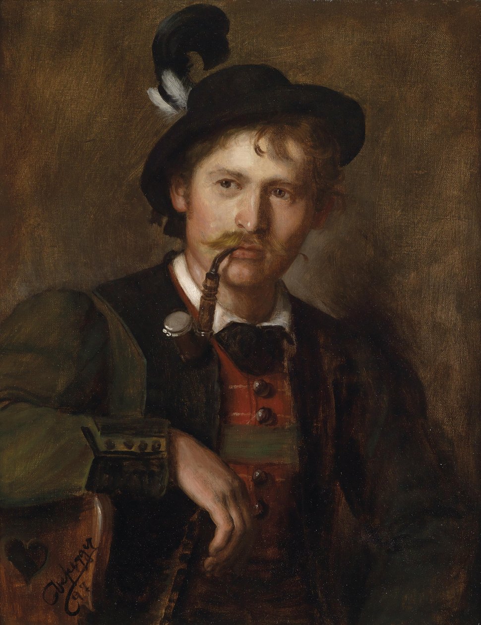 Portrét mladého tyrolského od Franz Defregger