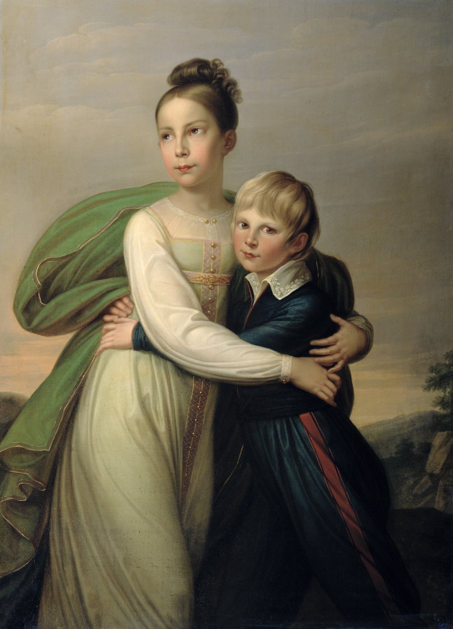 Princ Albrecht a princezna Louise, kolem roku 1817 od Franz Gerhard von Kugelgen