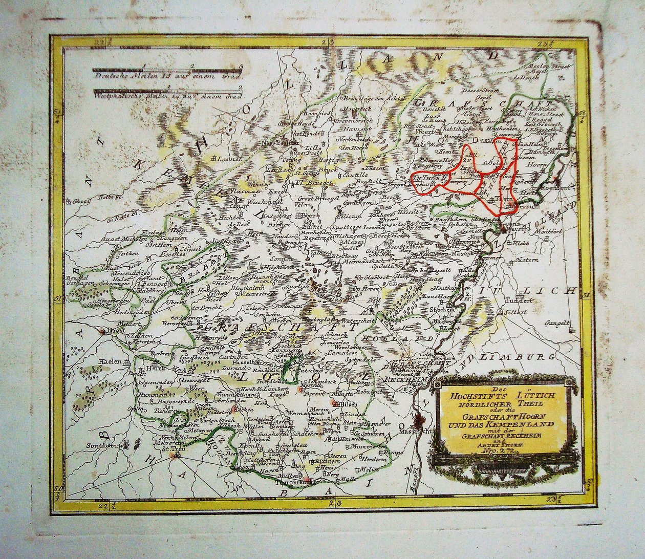 Diecéze Liège, severní Thei od Franz Johann Joseph von Reilly