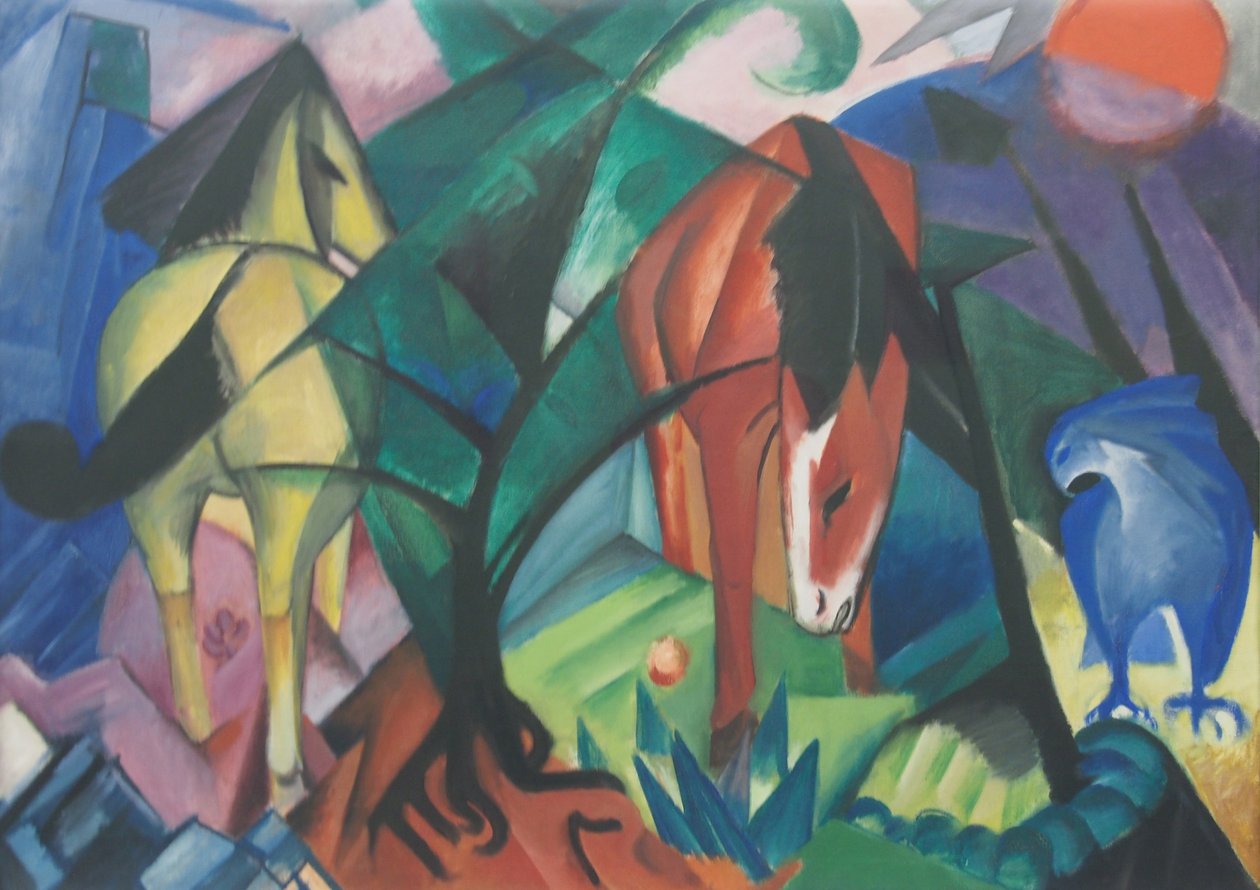  Koně a orli od Franz Marc