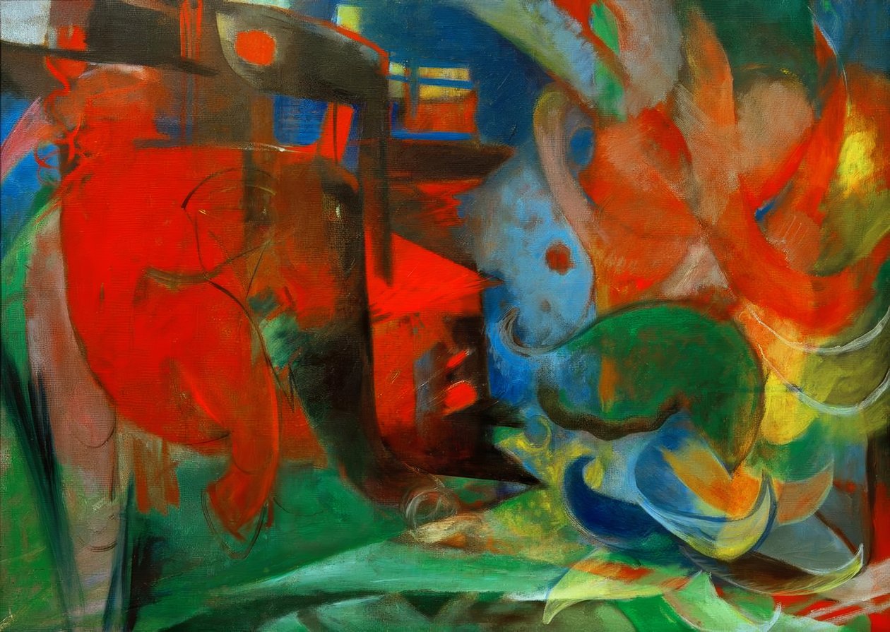 Abstraktní formy II od Franz Marc