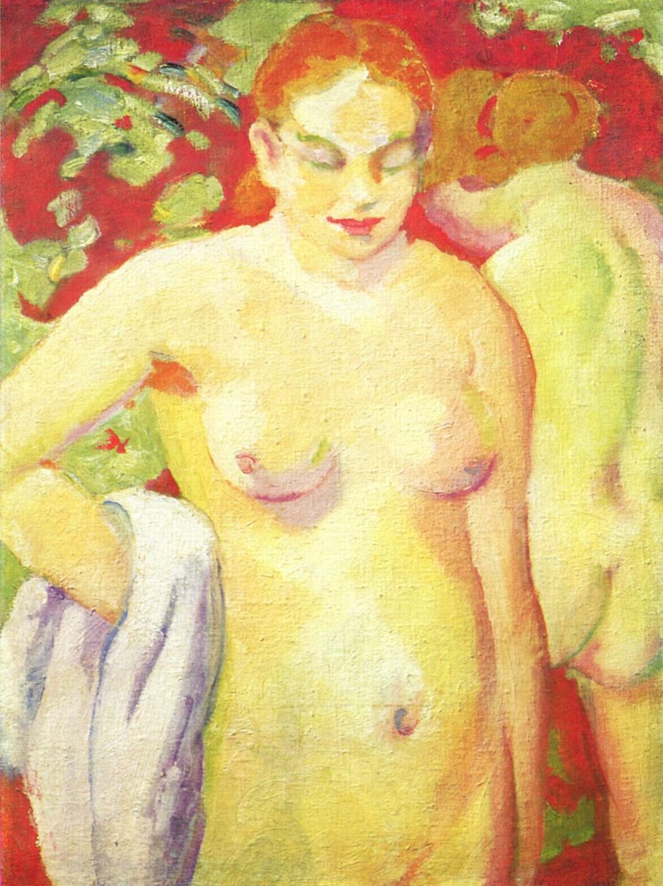 Akty na rumělce od Franz Marc