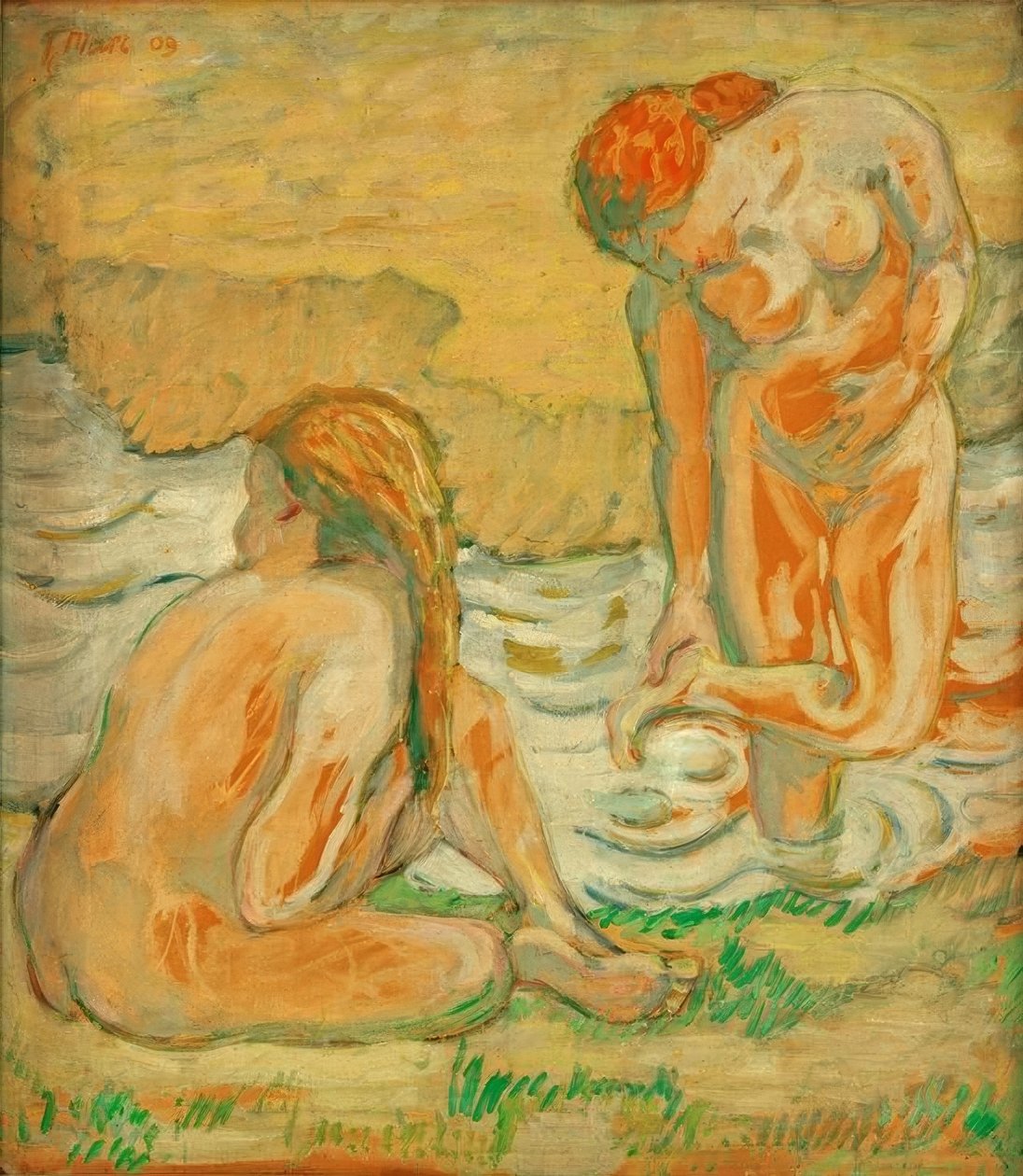 Kompozice aktů II (Dvě koupající se ženy) od Franz Marc
