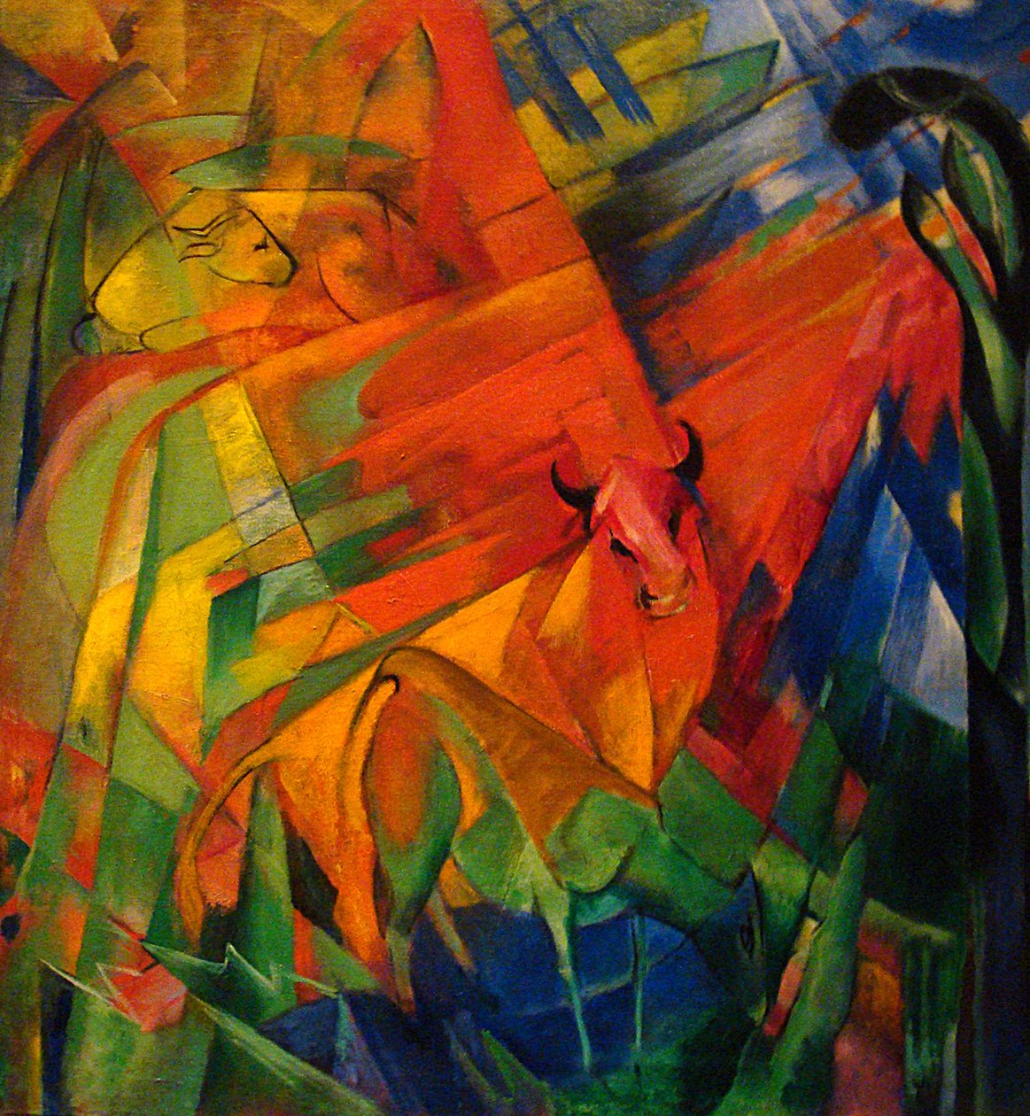 Zvířata v krajině od Franz Marc