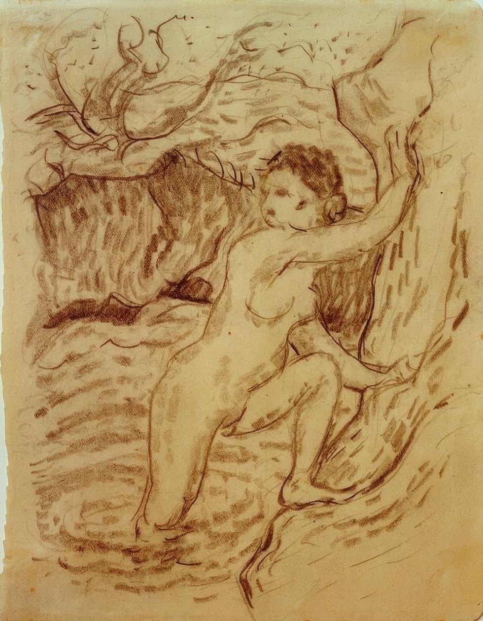 Koupání I (pointilistické) od Franz Marc
