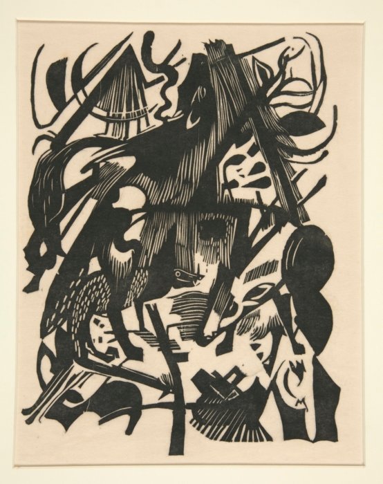 Zrození vlků od Franz Marc