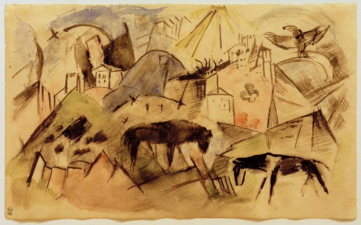Ubohý stát Tyrolska od Franz Marc