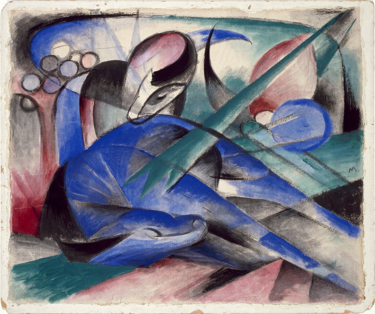 Snící kůň od Franz Marc