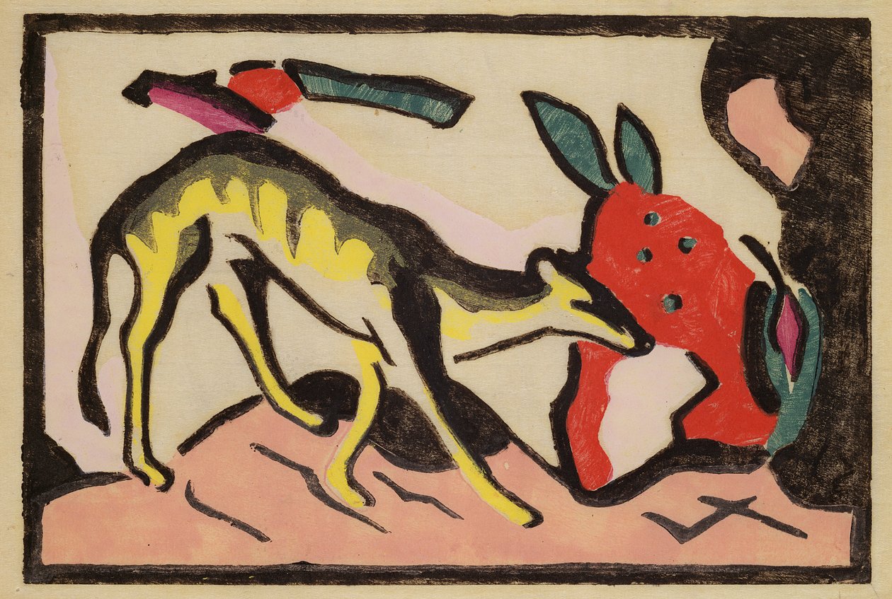 Lenochod, 1912 od Franz Marc