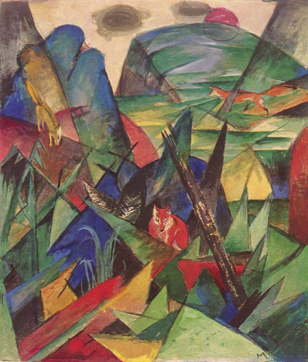 Lišky od Franz Marc