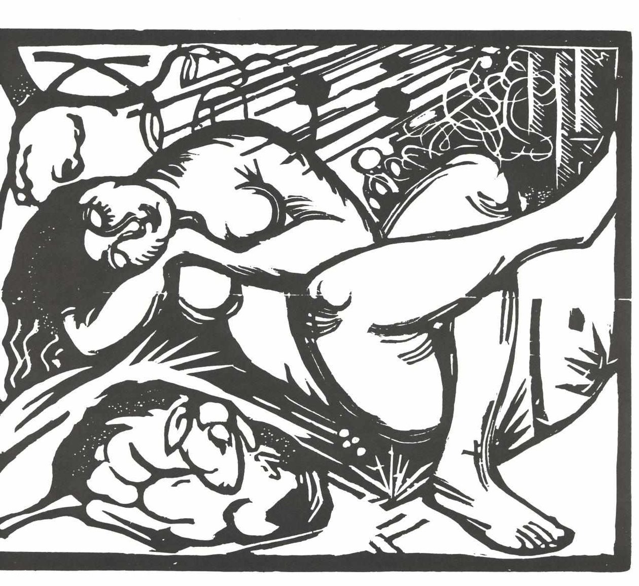 Spící pastýřka od Franz Marc