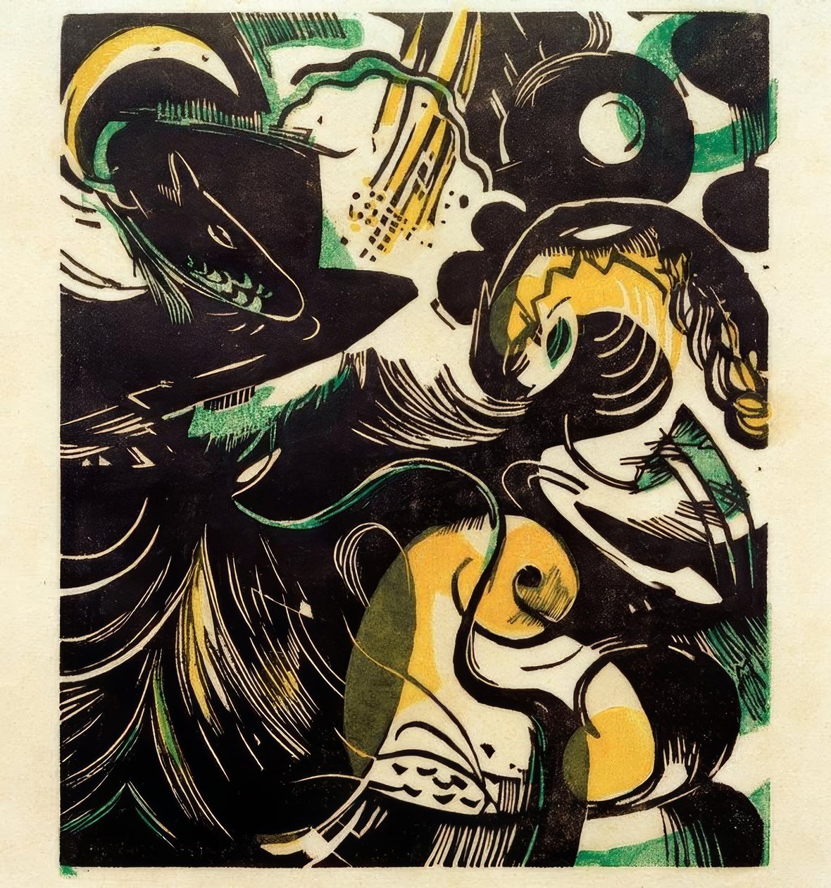 Příběh stvoření II od Franz Marc
