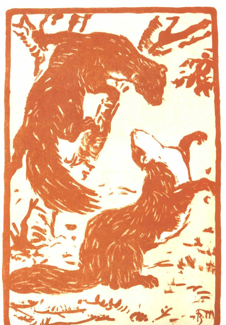 Hraní na lasičky od Franz Marc