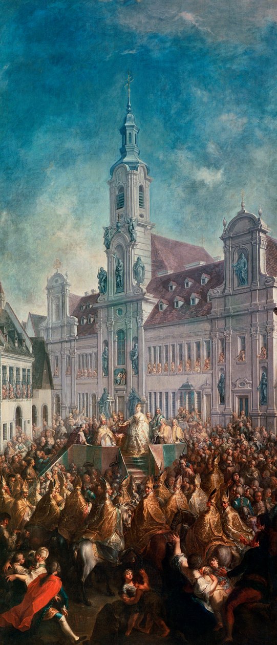 Korunovace císařovny Marie Terezie Rakouské (1717-80) v Pressburgu, 1768 od Franz Messmer