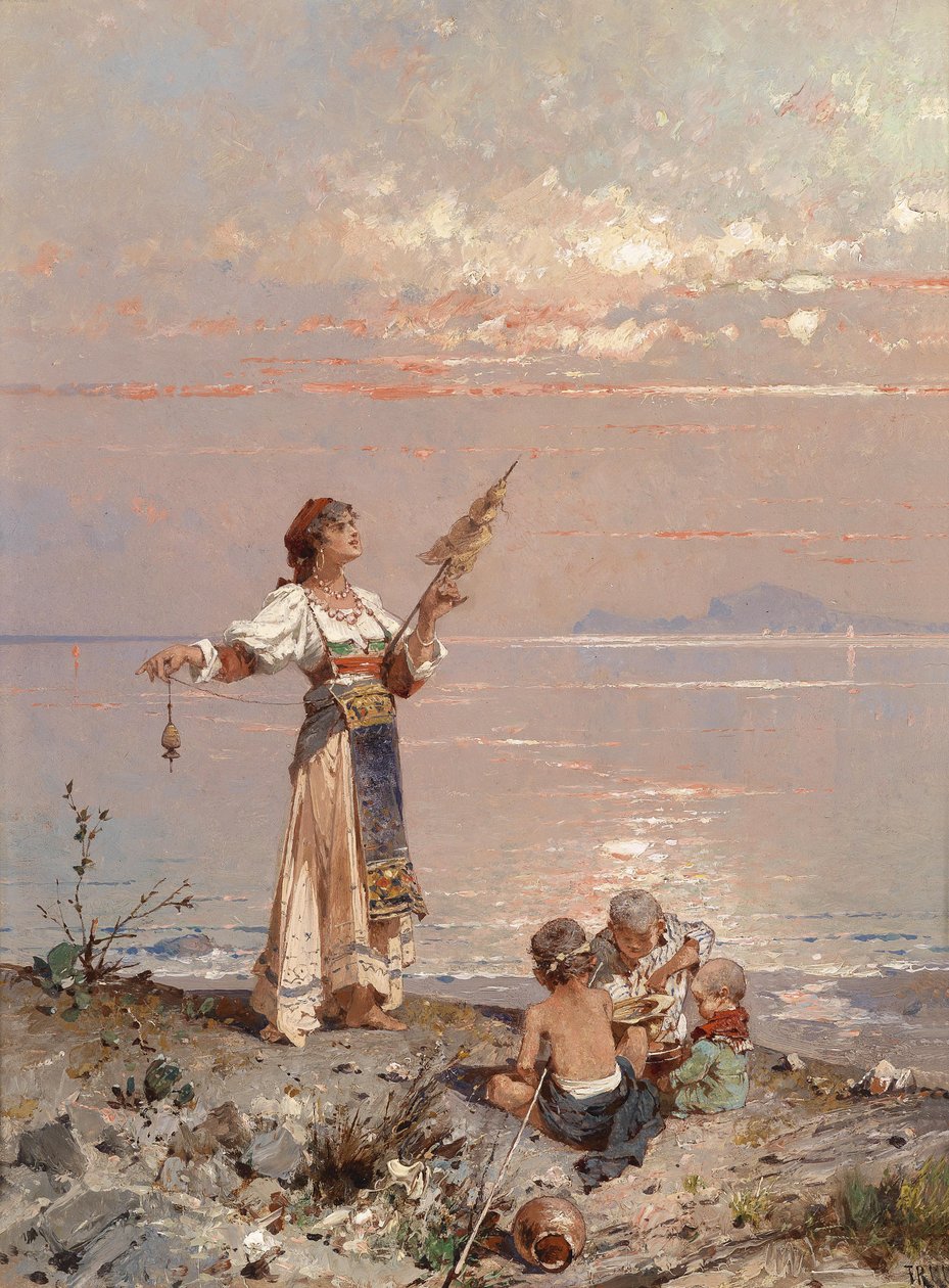 V Neapolském zálivu od Franz Richard Unterberger
