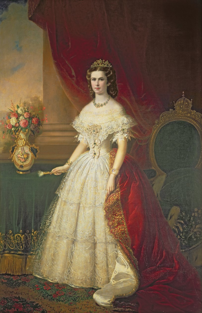 Císařovna Alžběta Bavorská (1837-98), 1863 od Franz Russ
