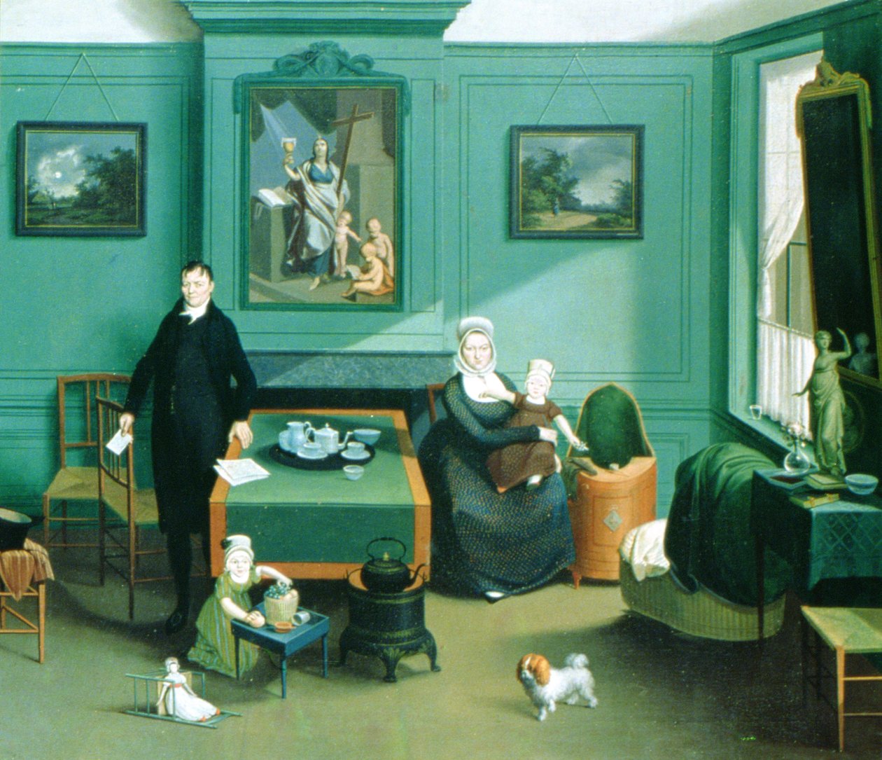 Rodinná skupina, kolem roku 1810 od Franz Schrank